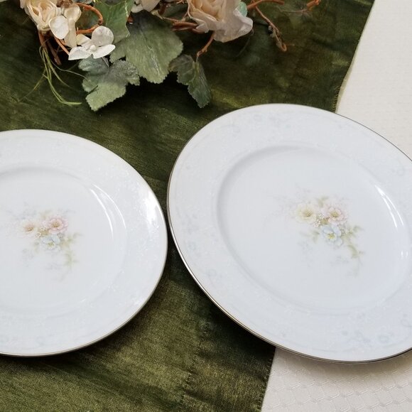 Noritake Ireland Anticipation China 1 Salad Plate & 1 Bread Plate - Picture 4 of 7